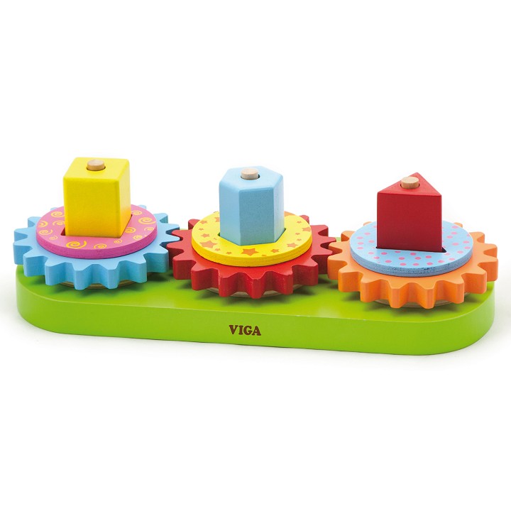 Motoriekpuzzel - Geometrische Vormen en Tandwielen